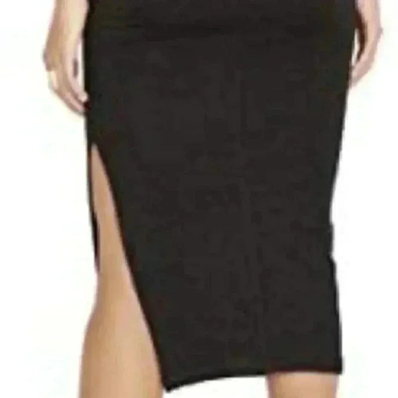 Buffalo David Bitton Bon Chic Maxi Dress Midi Charcoal Grey Black Size XS NWT - Picture 4 of 13